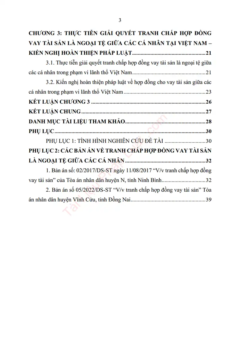 Xem trước mục lục: Báo cáo thực tập: Pháp luật về hợp đồng vay tài sản là ngoại tệ giữa các cá nhân (Thực tập tại VPLS Thiện Đức) - Trang 02 Mục lục: Báo cáo thực tập: Pháp luật về hợp đồng vay tài sản là ngoại tệ giữa các cá nhân (Thực tập tại VPLS Thiện Đức) - Bản xem trước trang 02