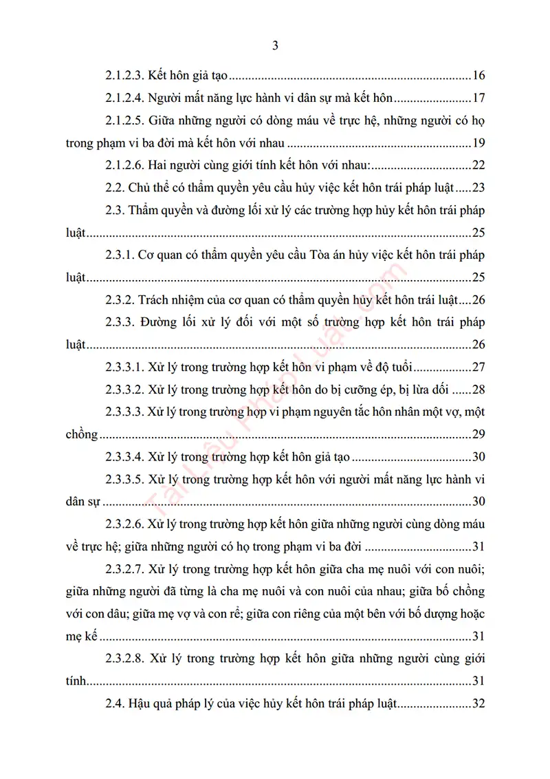 Xem trước mục lục: Báo cáo thực tập: Huỷ kết hôn trái pháp luật – Lý luận, thực tiễn và kiến nghị hoàn thiện pháp luật (Thực tập tại TANDTC) - Trang 02 Mục lục: Báo cáo thực tập: Huỷ kết hôn trái pháp luật – Lý luận, thực tiễn và kiến nghị hoàn thiện pháp luật (Thực tập tại TANDTC) - Bản xem trước trang 02