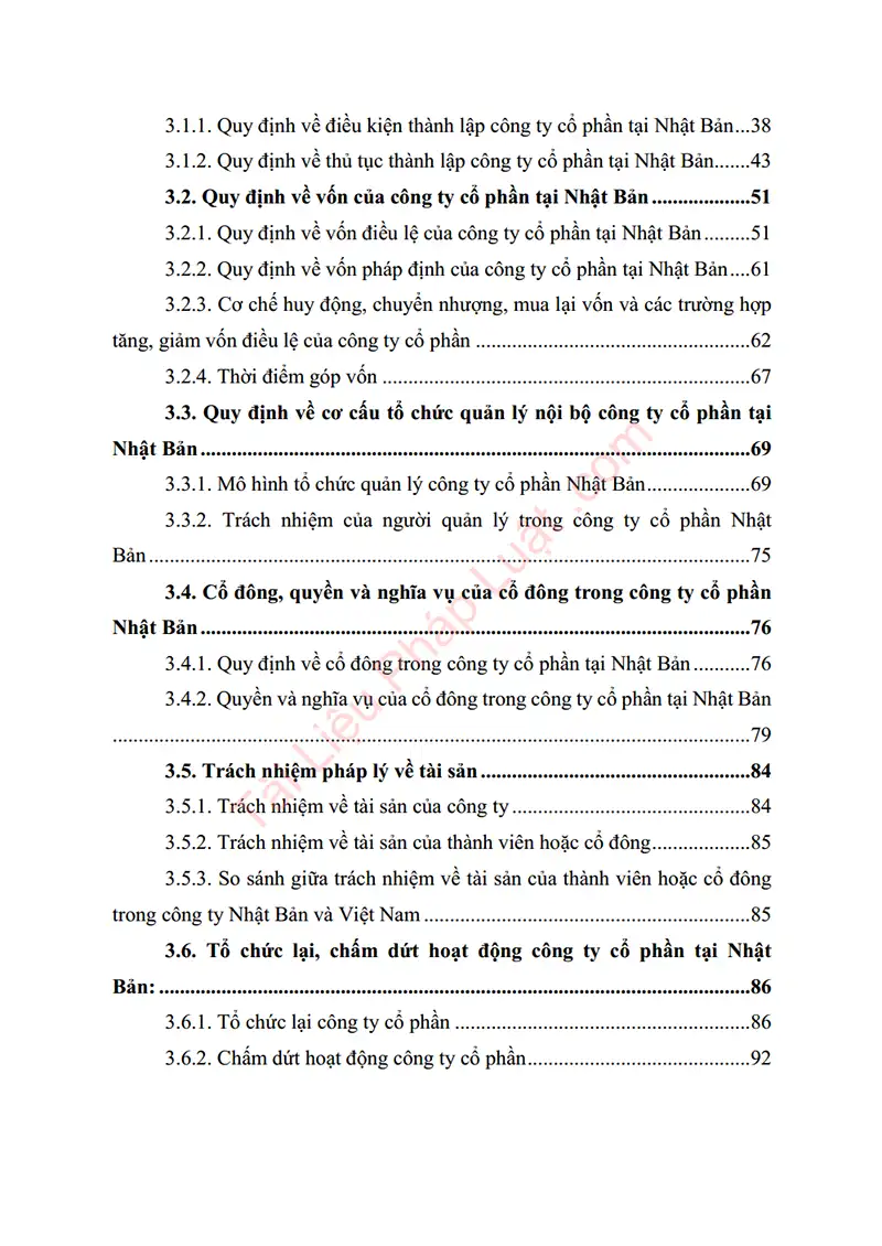 Xem trước mục lục: Tiểu luận: Quy định về công ty cổ phần theo pháp luật Nhật Bản và liên hệ với pháp luật Việt Nam - Trang 02 Mục lục: Tiểu luận: Quy định về công ty cổ phần theo pháp luật Nhật Bản và liên hệ với pháp luật Việt Nam - Bản xem trước trang 02