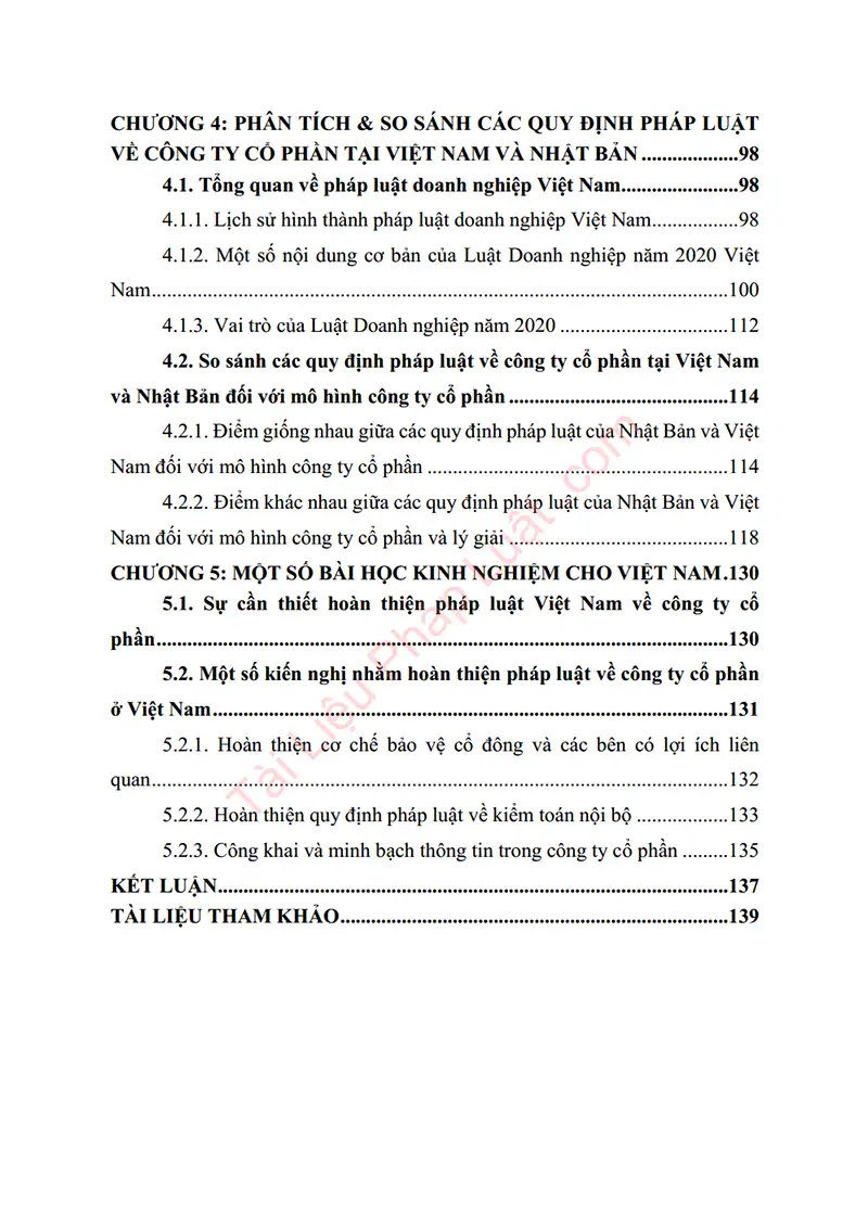 Xem trước mục lục: Tiểu luận: Quy định về công ty cổ phần theo pháp luật Nhật Bản và liên hệ với pháp luật Việt Nam - Trang 03 Mục lục: Tiểu luận: Quy định về công ty cổ phần theo pháp luật Nhật Bản và liên hệ với pháp luật Việt Nam - Bản xem trước trang 03